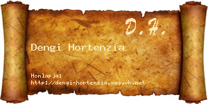 Dengi Hortenzia névjegykártya